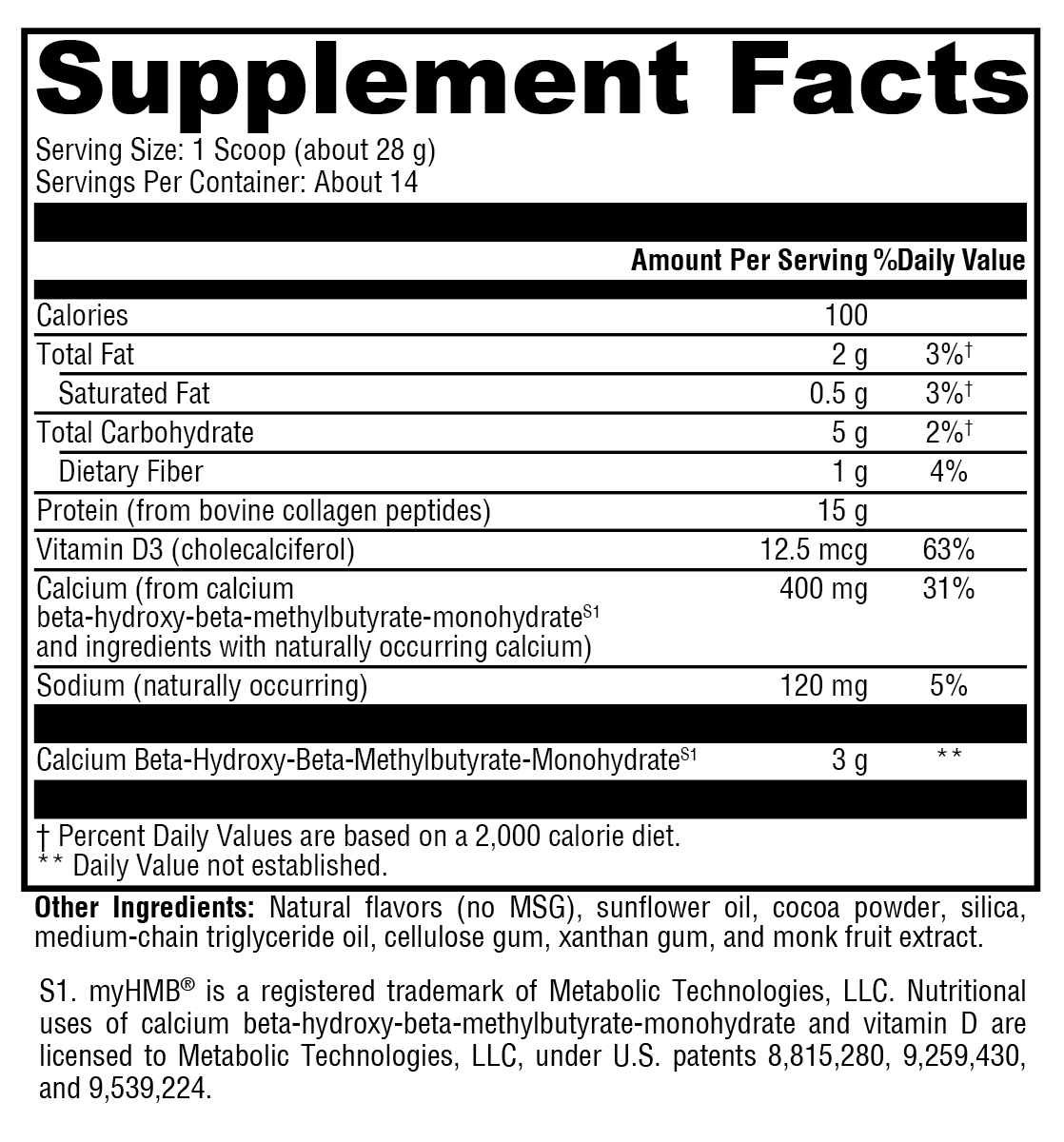 FIT Food® Lean Collagen Mocha Latte - 14 Servings