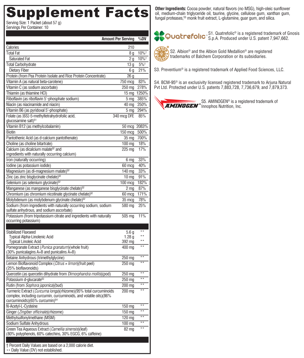 OptiCleanse® GHI Creamy Chocolate Sugar- & Stevia-Free - 10 Servings