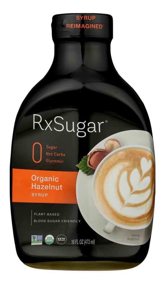 RxSugar® Organic Hazelnut Syrup 16 fl oz