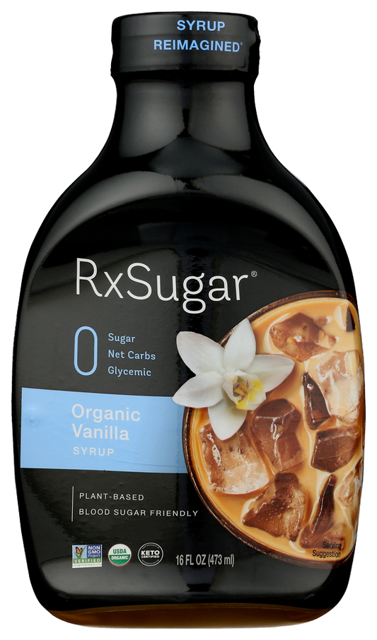 RxSugar® Organic Vanilla Syrup 16 fl oz