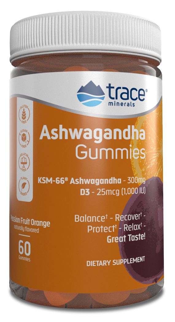 Ashwagandha Gummies Passion Fruit Orange 60 Gummies