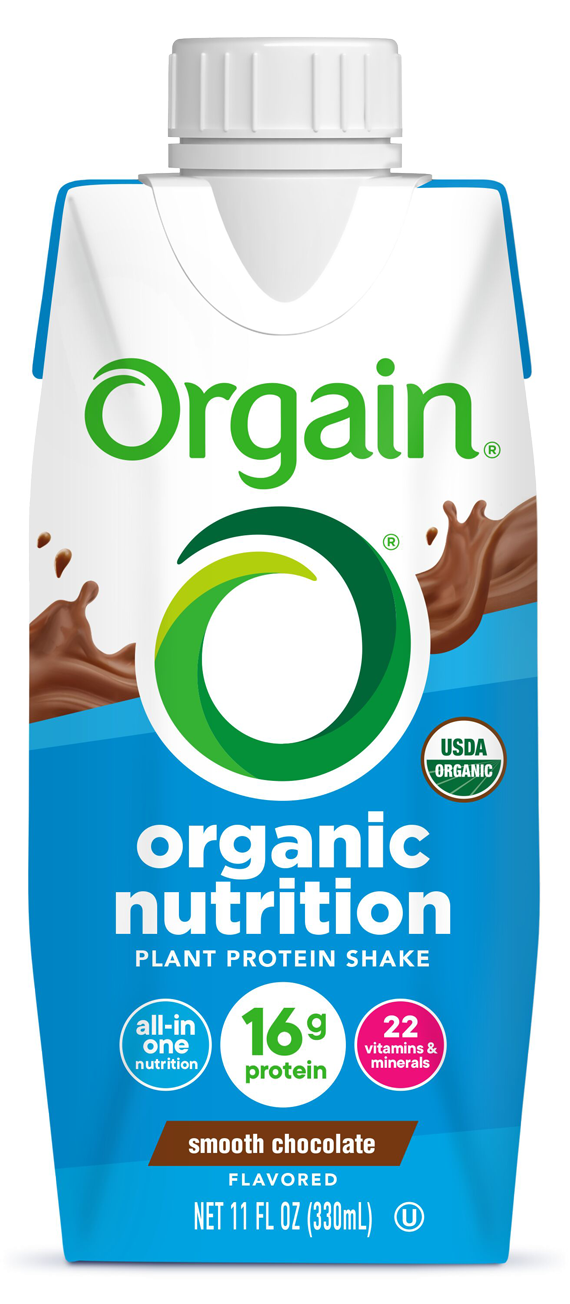 Vegan Organic Nutrition Shake Smooth Chocolate Single Serving Pack