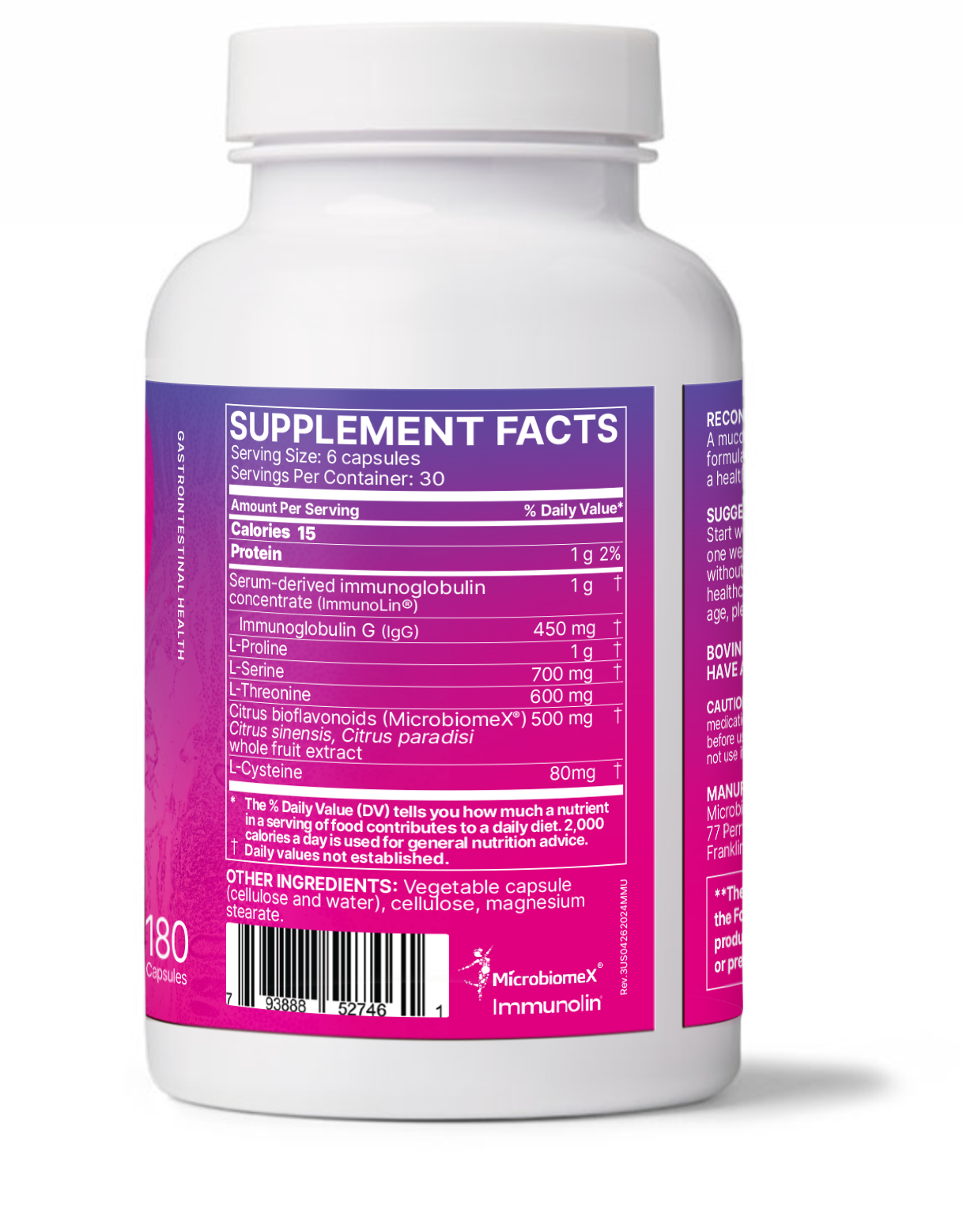 Microbiome Labs MegaMucosa 180 Capsules
