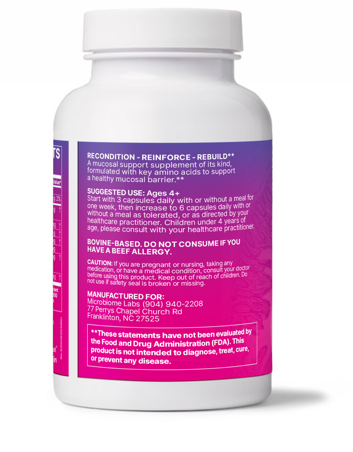 Microbiome Labs MegaMucosa 180 Capsules